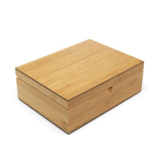 Wooden Tea Storage Box with 4 Tins For Loose Tea