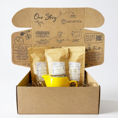 Flavoured Green Tea & Teapot Gift Box Flavoured Green Tea & Teapot Gift Box