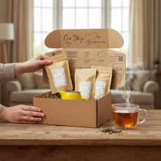 Flavoured Green Tea & Teapot Gift Box Flavoured Green Tea & Teapot Gift Box