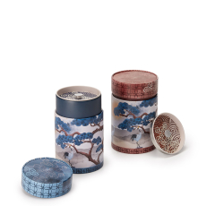 Crane Tea Caddies Set of Two 150g Crane Tea Caddies Set of Two 150g