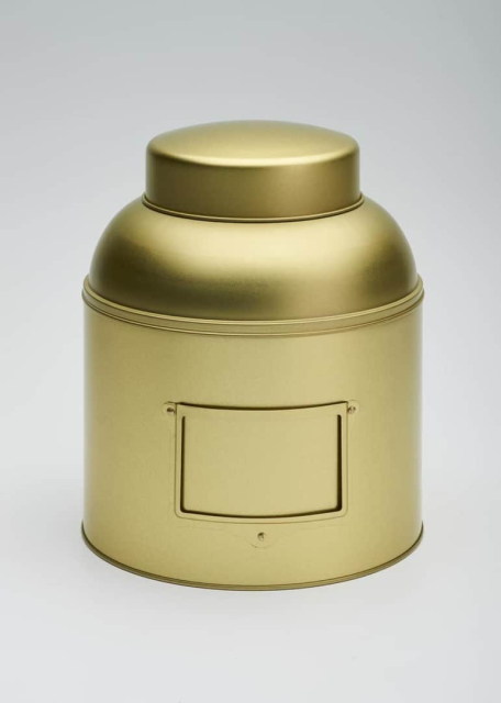 Globe Tea Caddy Slip on Lid Gold 1.5kg